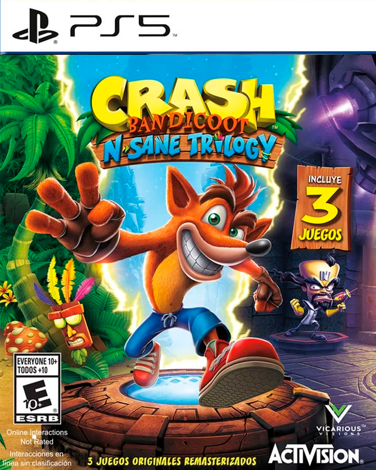 Crash Bandicoot N. Sane Trilogy - Mídia digital de PS5