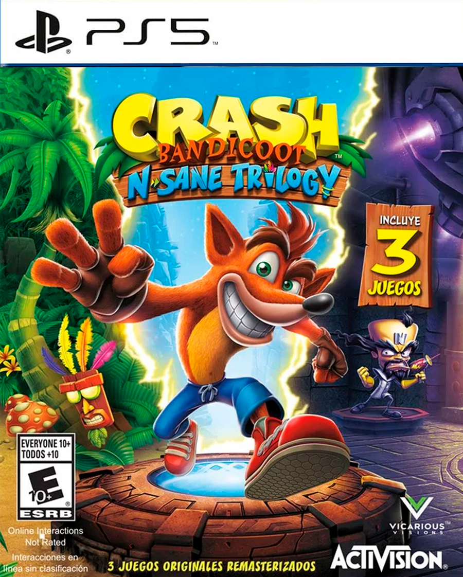 Crash Bandicoot N. Sane Trilogy - Mídia digital de PS5