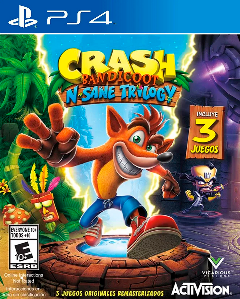 Crash Bandicoot N. Sane Trilogy - Mídia digital de PS4
