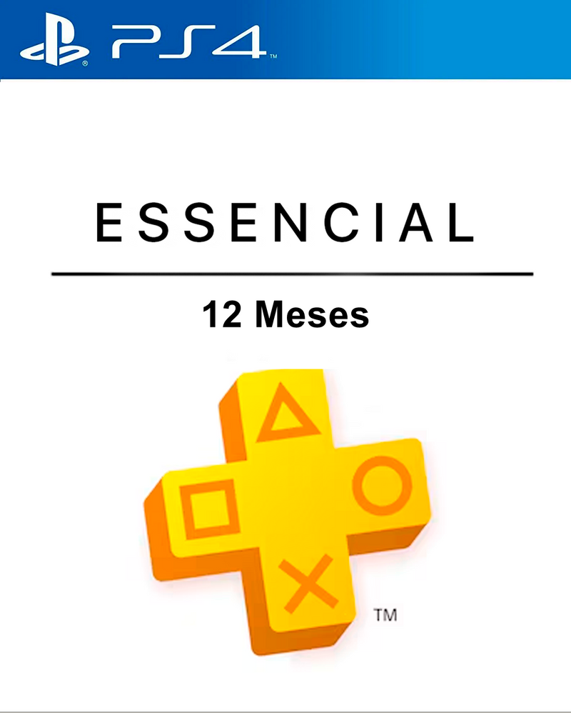 PlayStation Plus Essencial 12 meses PS4