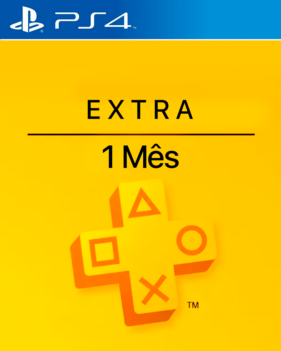 PLAYSTATION PLUS PSN EXTRA 1 MES - PS4 - MÍDIA DIGITAL