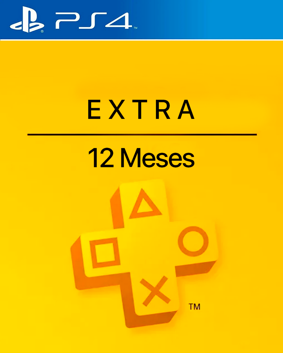 PLAYSTATION PLUS PSN EXTRA 12 MESES - PS4 - MIDIA DIGITAL
